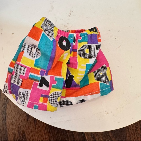 vintage Barbie Ken shorts Colorful Pattern - Picture 2 of 3